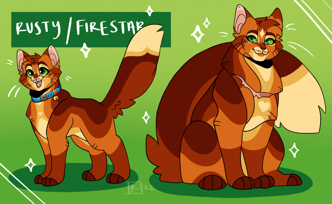 Just another warrior cat design blog — Firestar