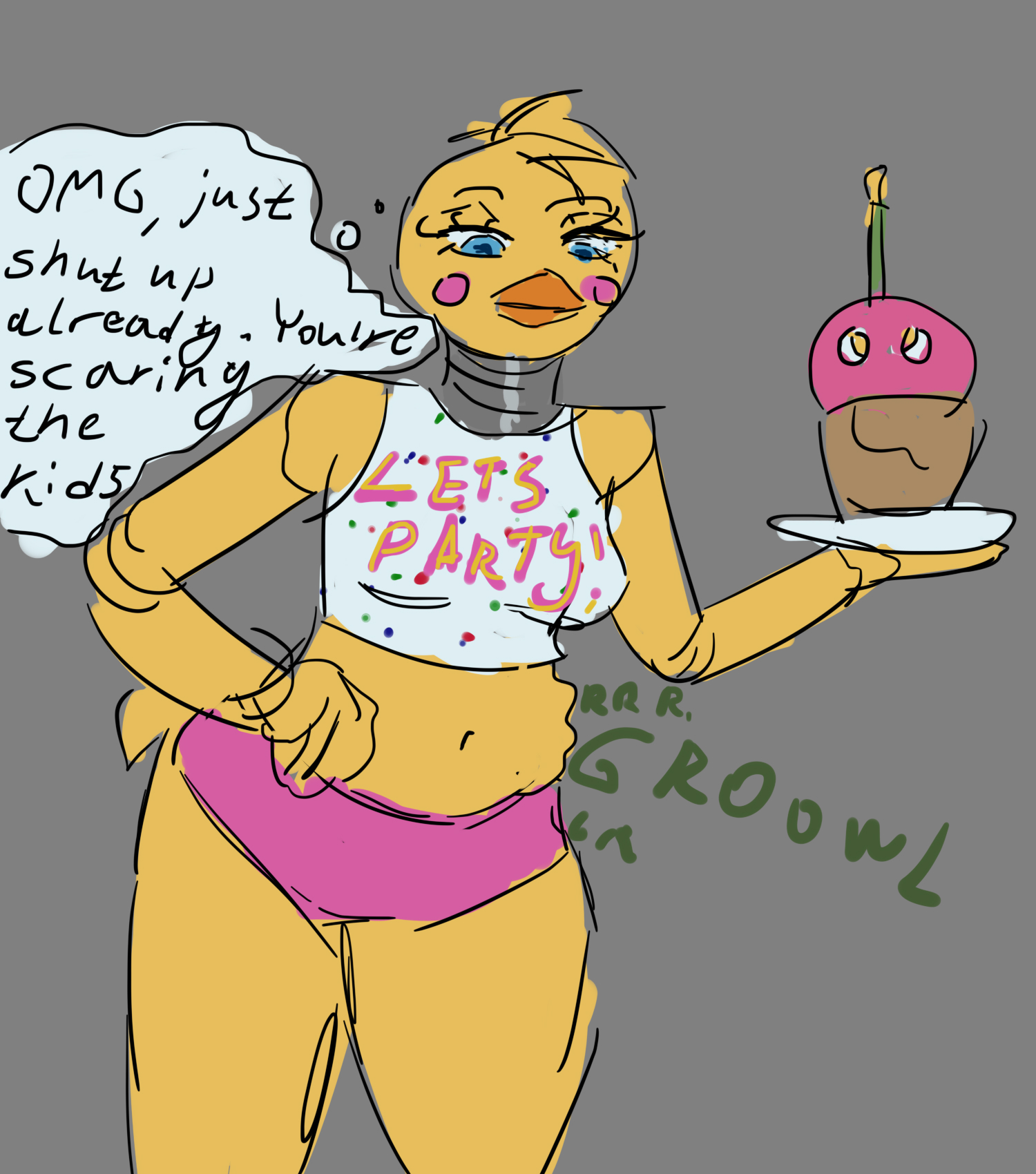 Toy Chica`s rumbling gut (vore aftermath) by liliths.gurgling.gut -- Fur  Affinity [dot] net