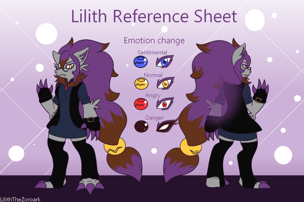 Lilith Reference Sheet (New) by LilithTheZoroark -- Fur Affinity [dot] net