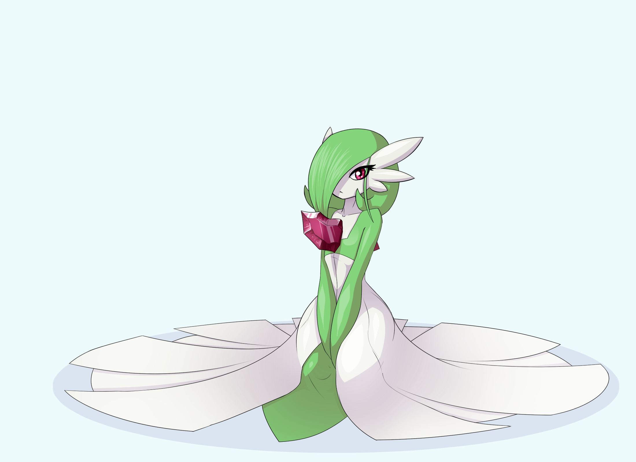 gardevoir (pokemon) drawn by limebreaker