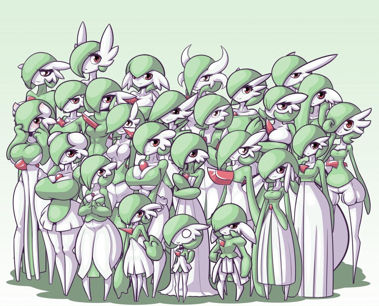 gardevoir (pokemon) drawn by limebreaker