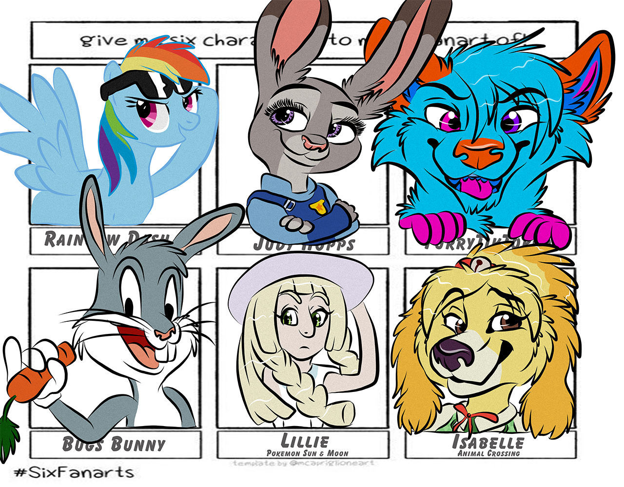 Six Fanarts Challenge by LindseySnowSprinkles -- Fur Affinity [dot] net