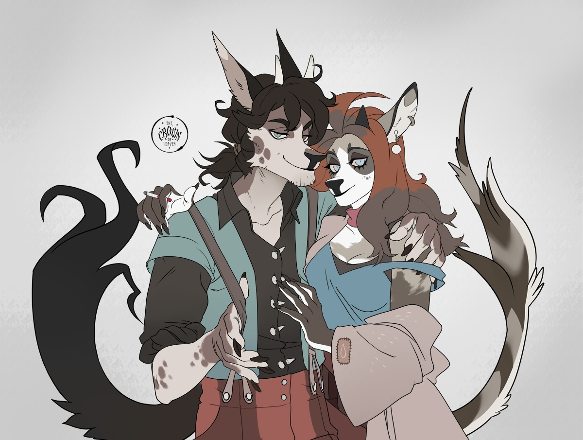 The Crown of leaves: A Couple by Lingrimm -- Fur Affinity