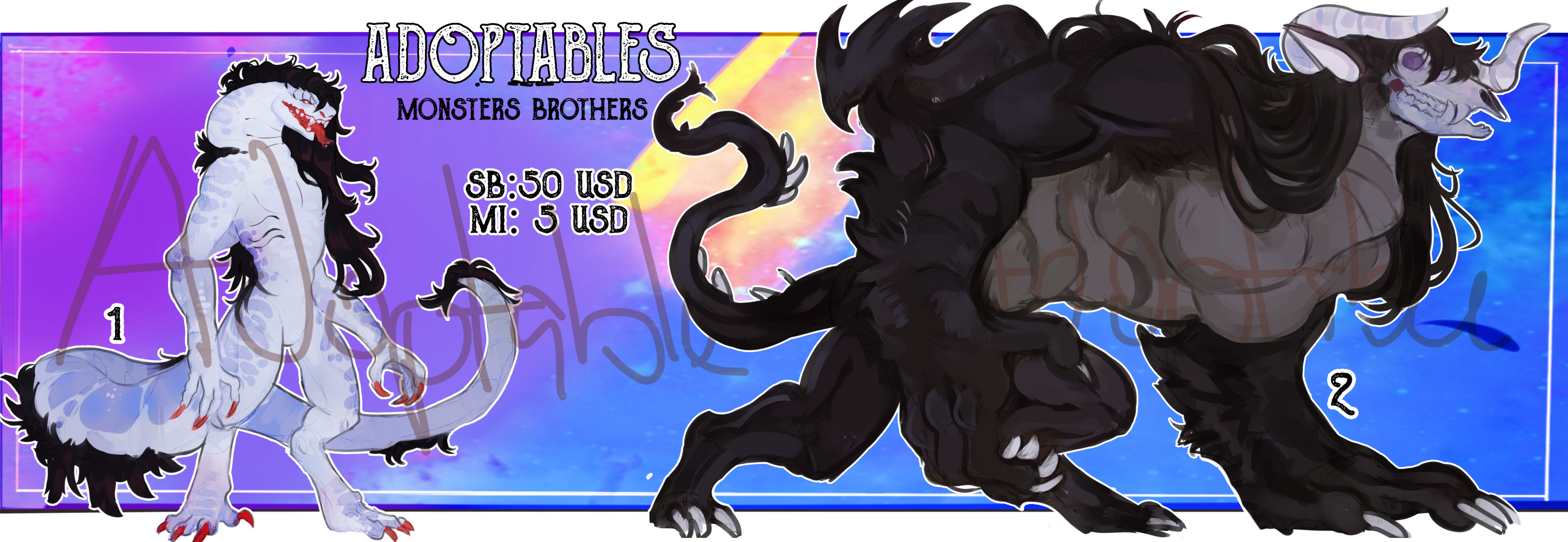 AUCTION/ Monster Brothers (OPEN)(2/2)