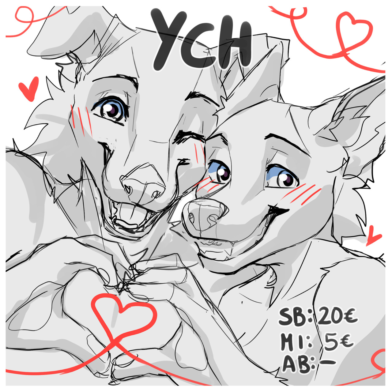 YCH - Romantic lovers [OPEN 5/12] SET PRICE 6$-20$ by Ciant-ADOPTS
