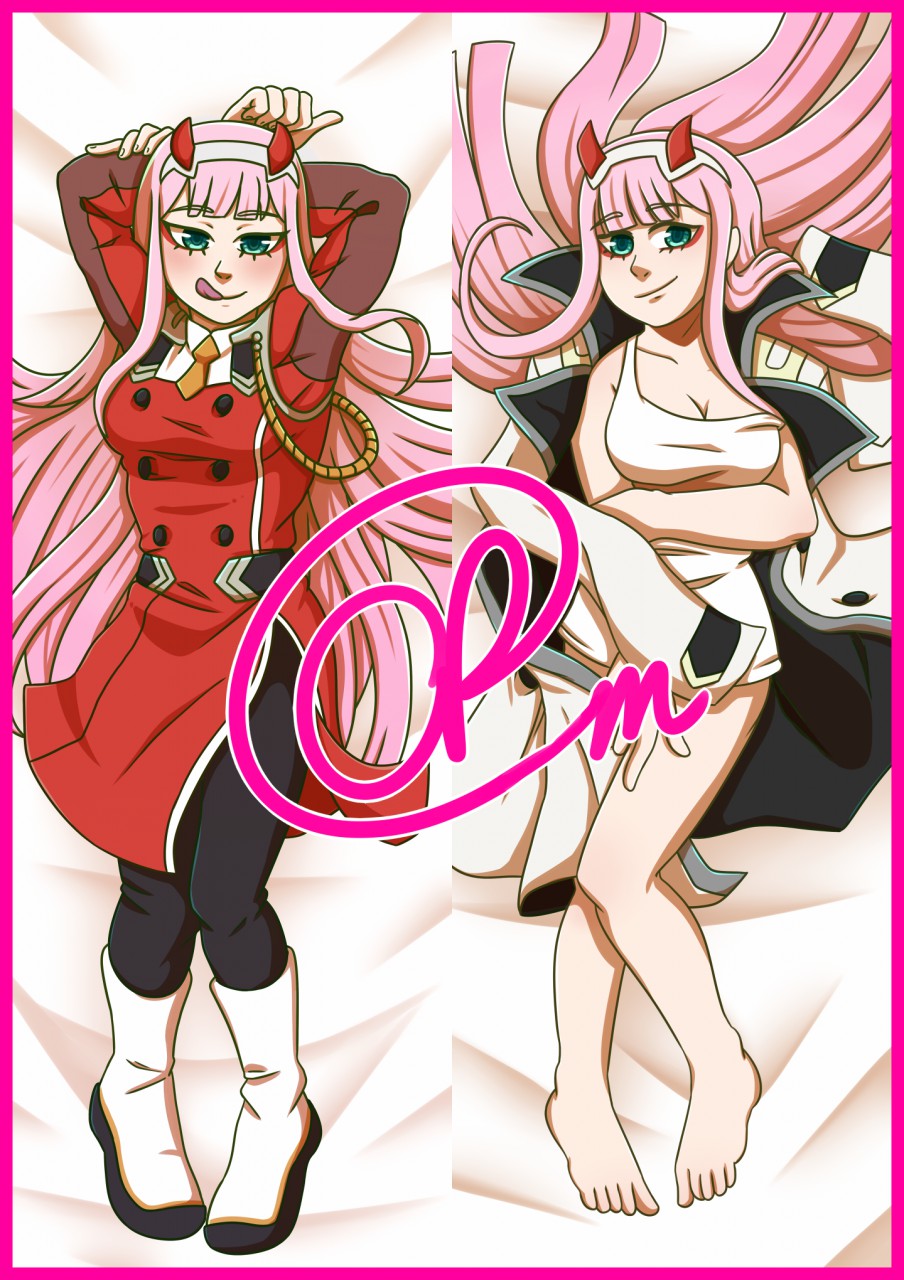 Dakimakura- Zero Two by Little-Noko -- Fur Affinity [dot] net