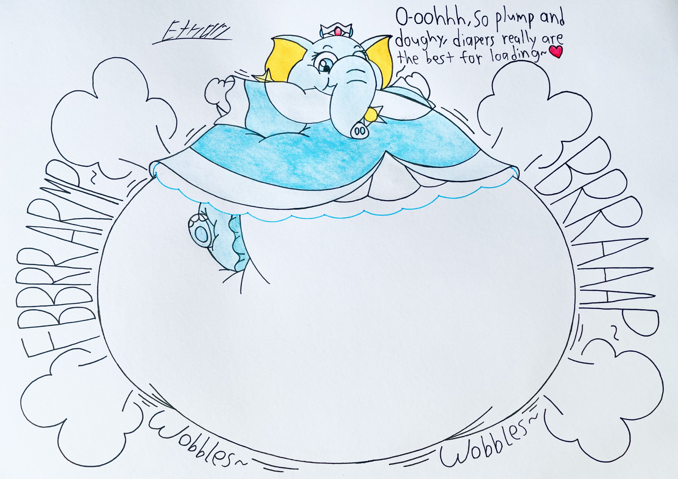 Plump doughy Elephant Rosalina by LittleBigKahuna38489 -- Fur Affinity  [dot] net