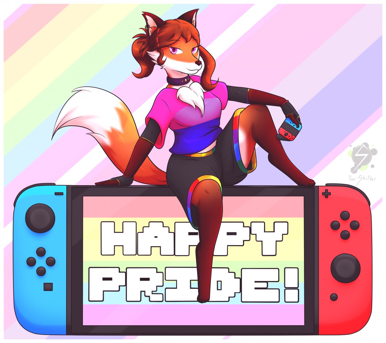 Gay-mer Fox [#ShowYourPride] by Littleboehn -- Fur Affinity [dot] net