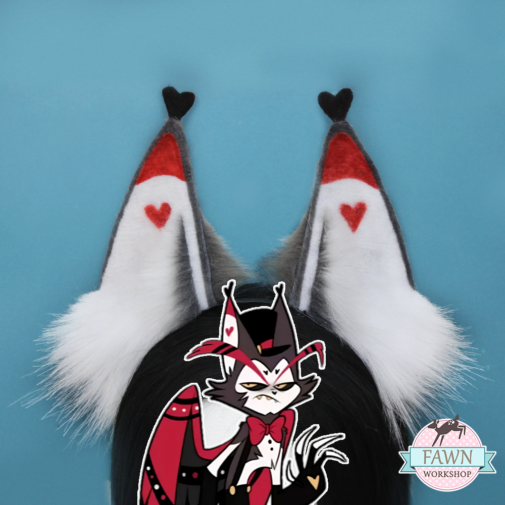 Husk ears from Hazbin Hotel! ❤️ by LittleRoeDeersCrafts -- Fur Affinity  [dot] net