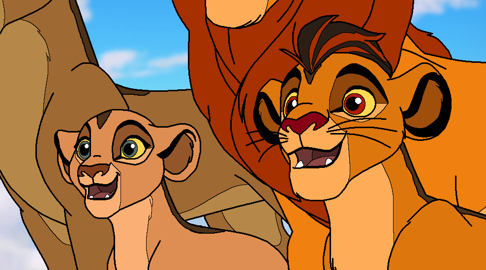 the lion king simba and nala as cubs