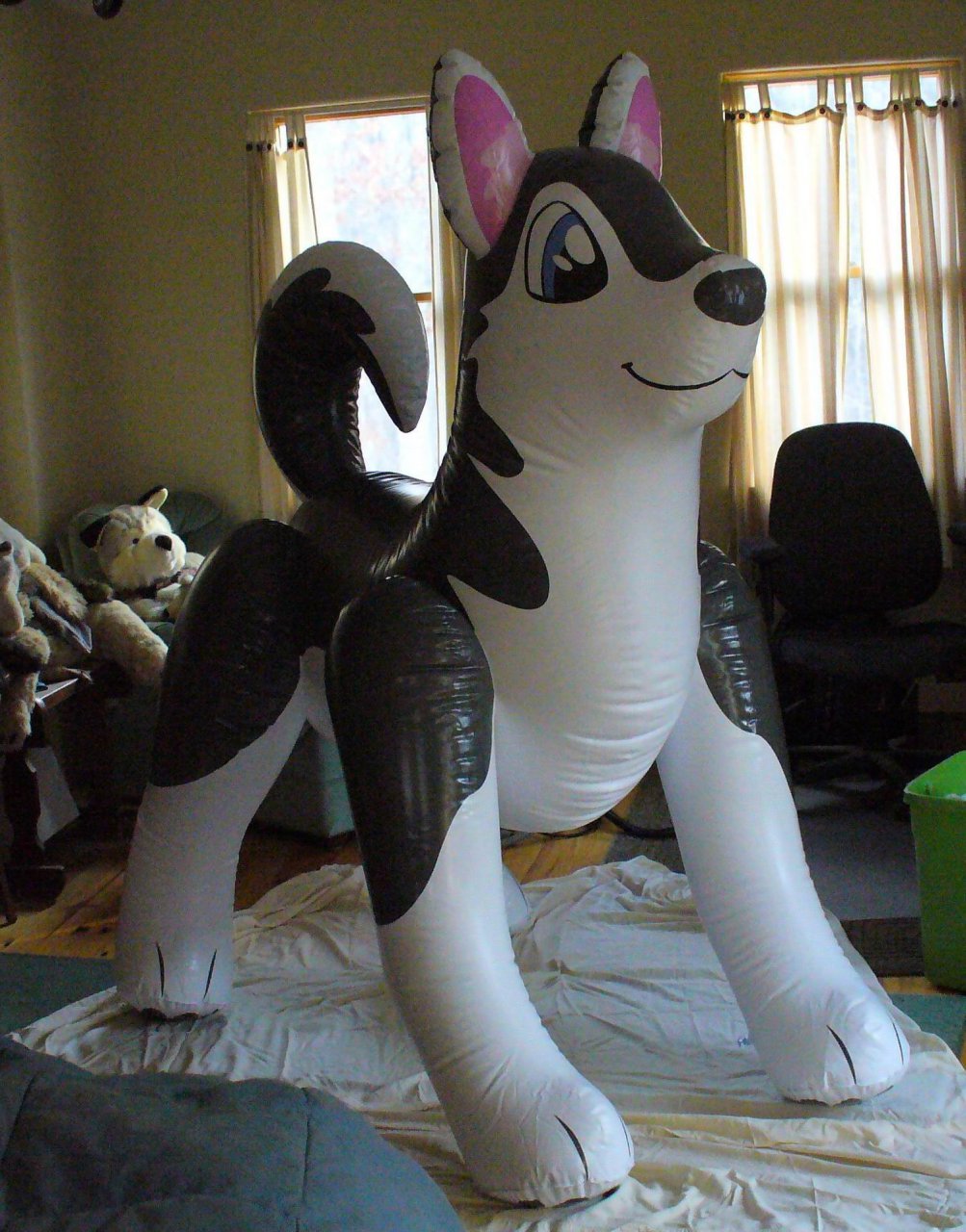 Inflatable Husky Toy by lobowolf -- Fur Affinity [dot] net