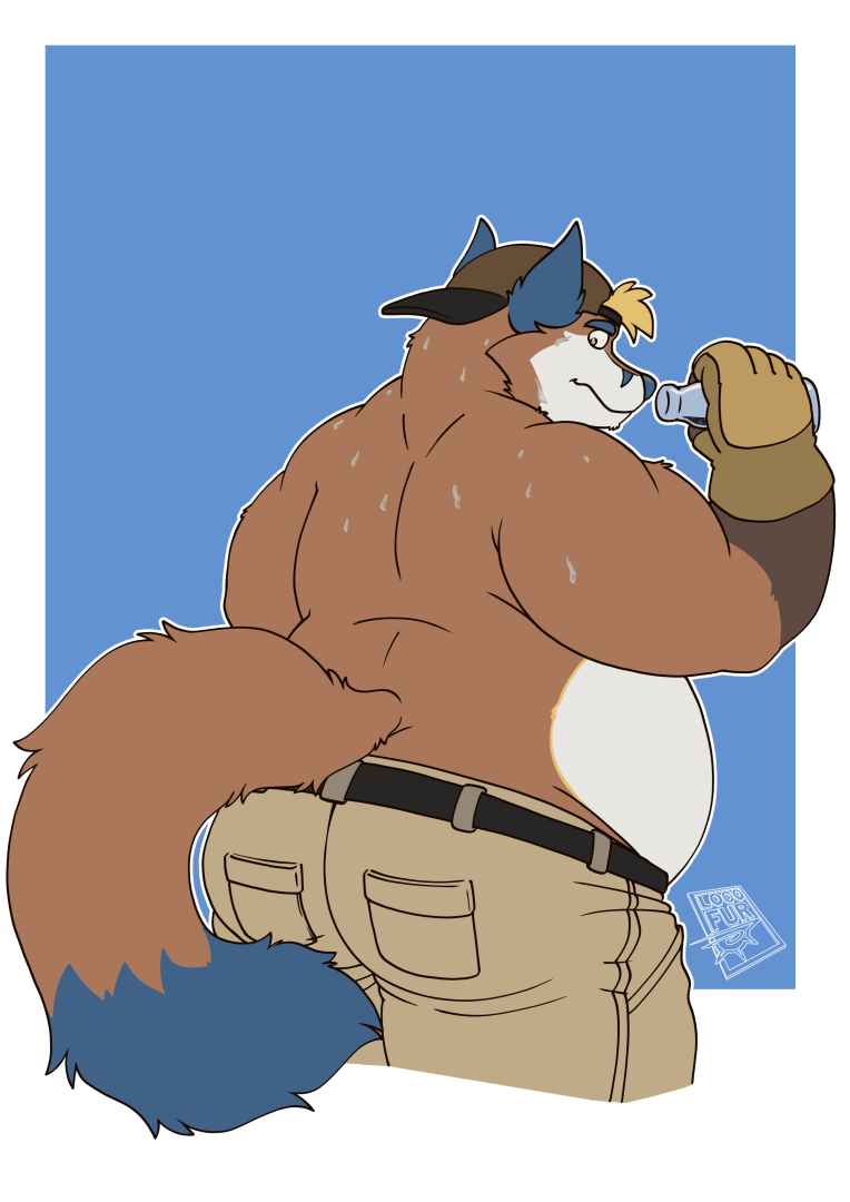 Sexy construction worker 1/3 by locofur -- Fur Affinity [dot] net