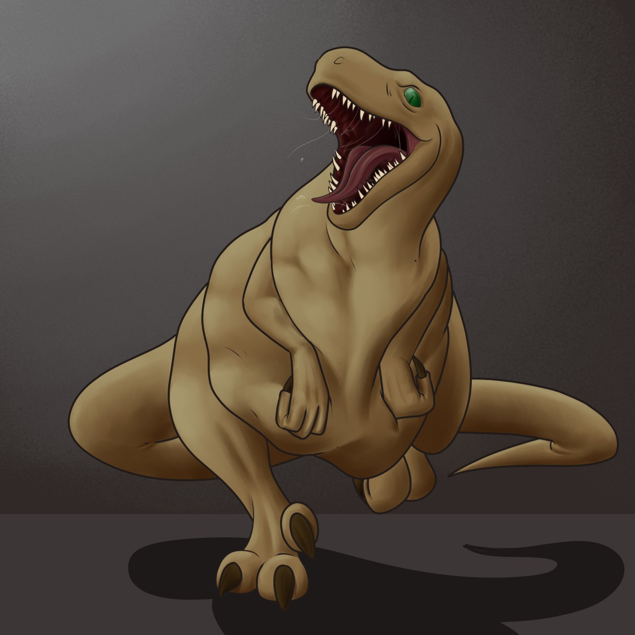 Female dinosaur vore