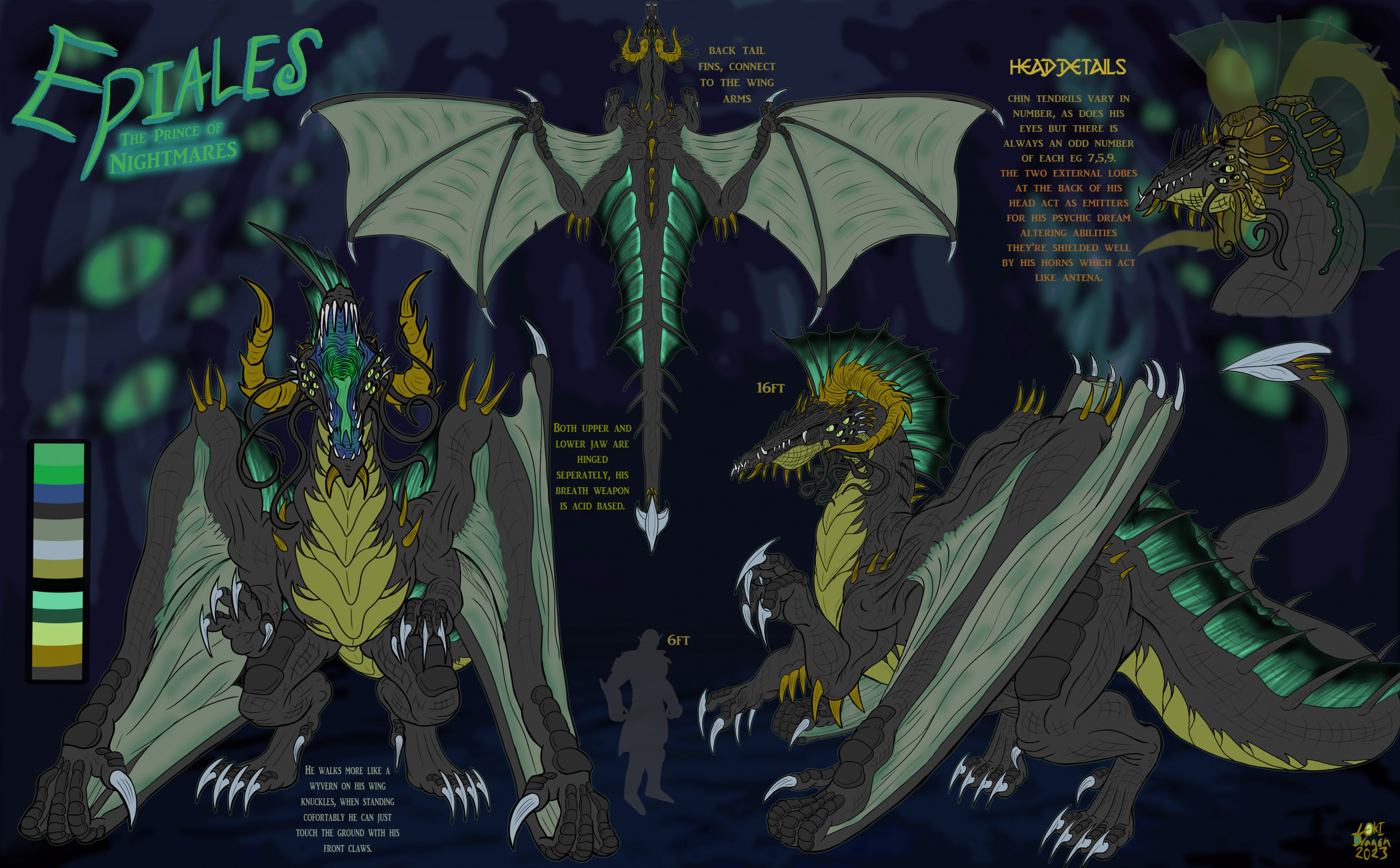Epiales, the prince of nightmares character sheet by LokiDragon87 ...