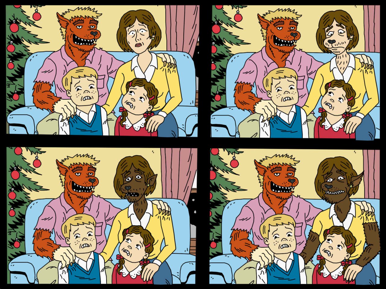 Ugly Americans Werewolf family by lonewarrior -- Fur Affinity [dot] net