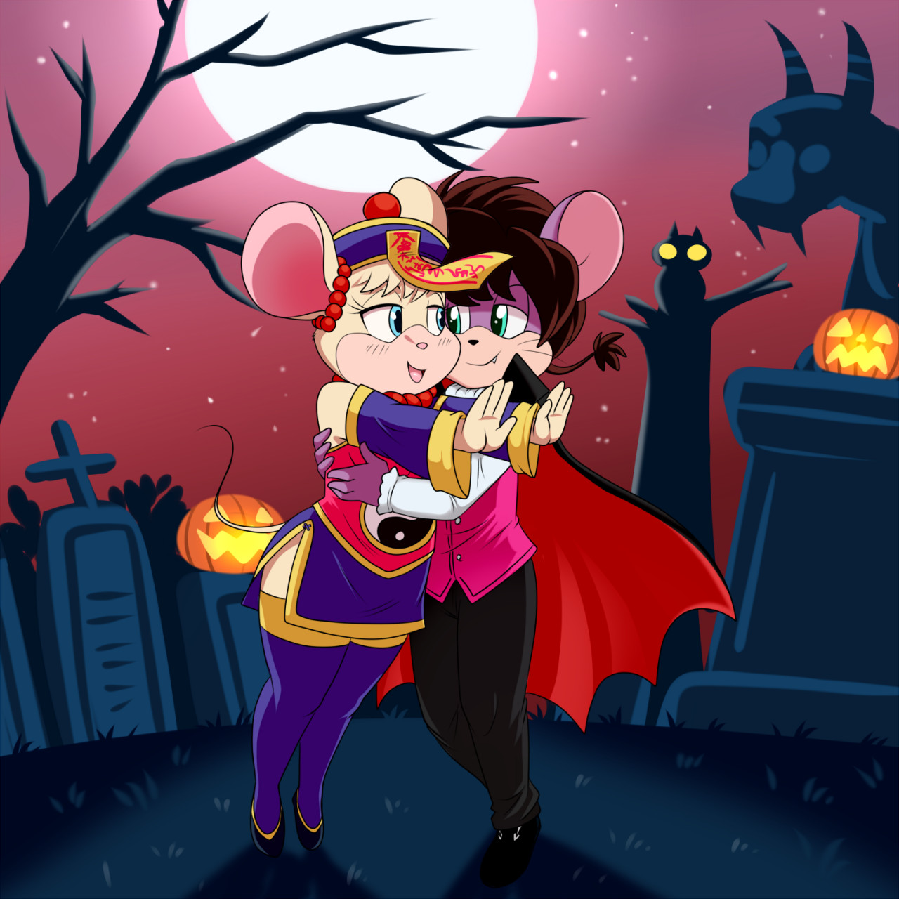 Monster Mouse Love (Art by lonbluewolf) by lookabout -- Fur Affinity [dot]  net