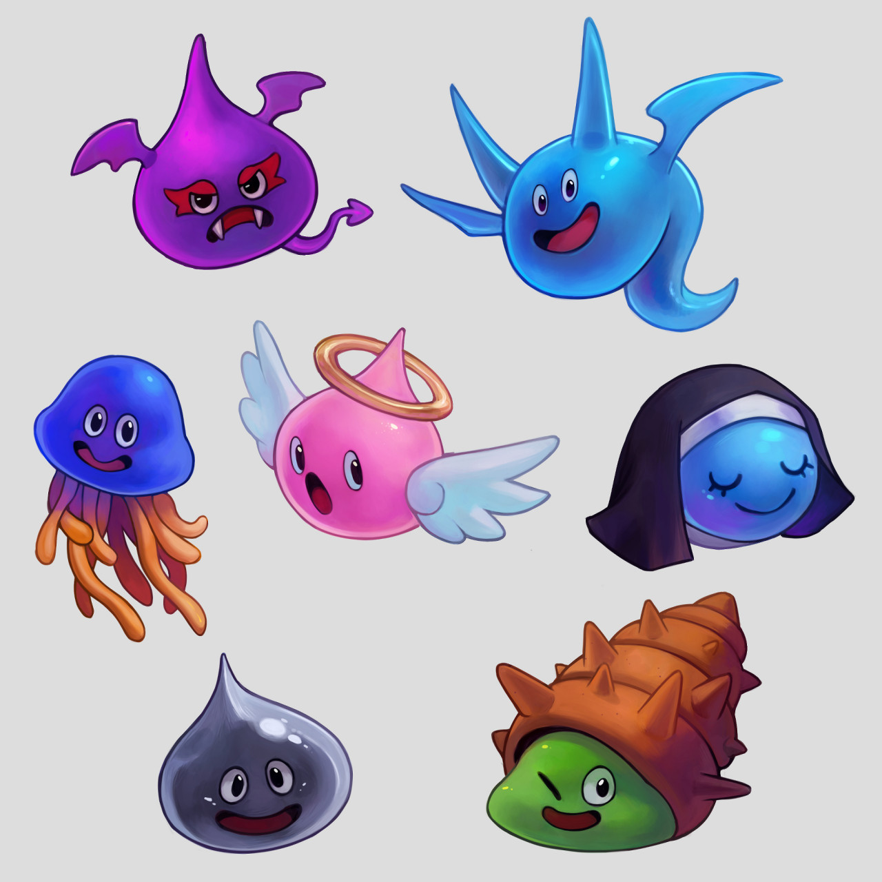 Dragon Quest Slimes By Lordcayy Fur Affinity Dot Net