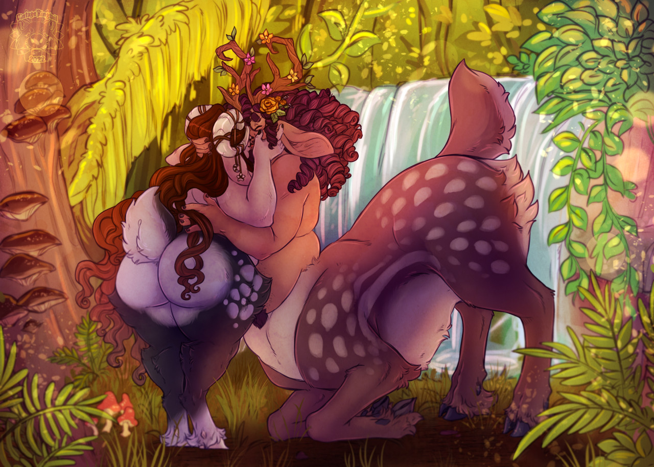 Forest Fae (nude) by lotusaur -- Fur Affinity [dot] net