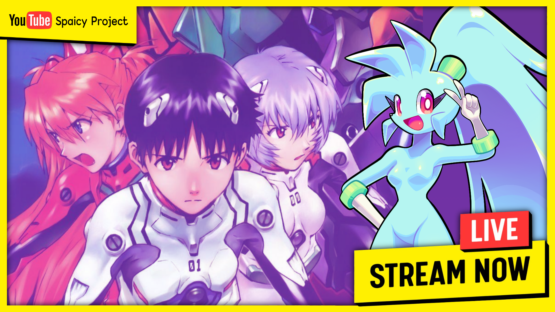 STREAMING - Drawing Spaicy x Evangelion Crossover by LoulouVZ -- Fur  Affinity [dot] net