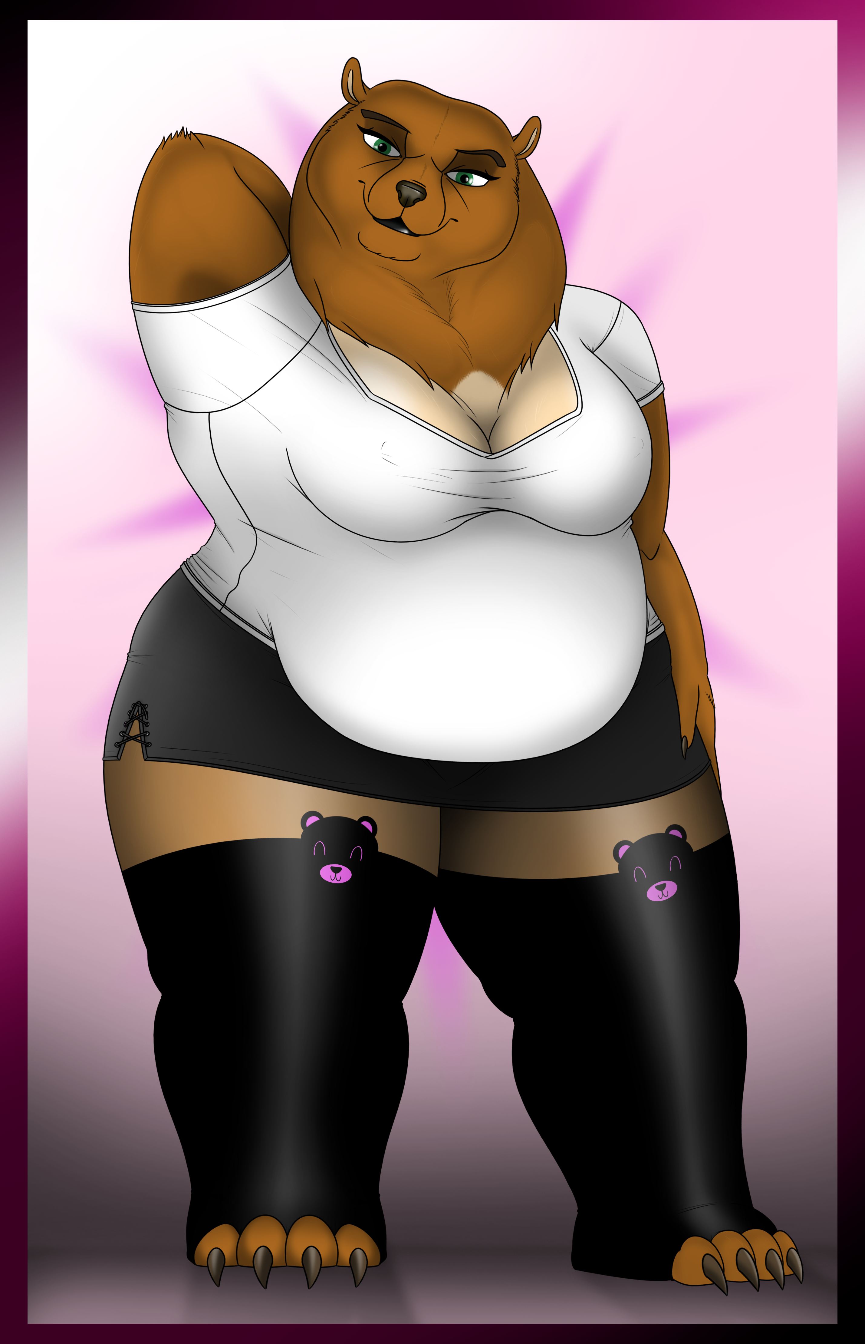 Sister Bear Lingerie by The_Draft_Horse -- Fur Affinity [dot] net