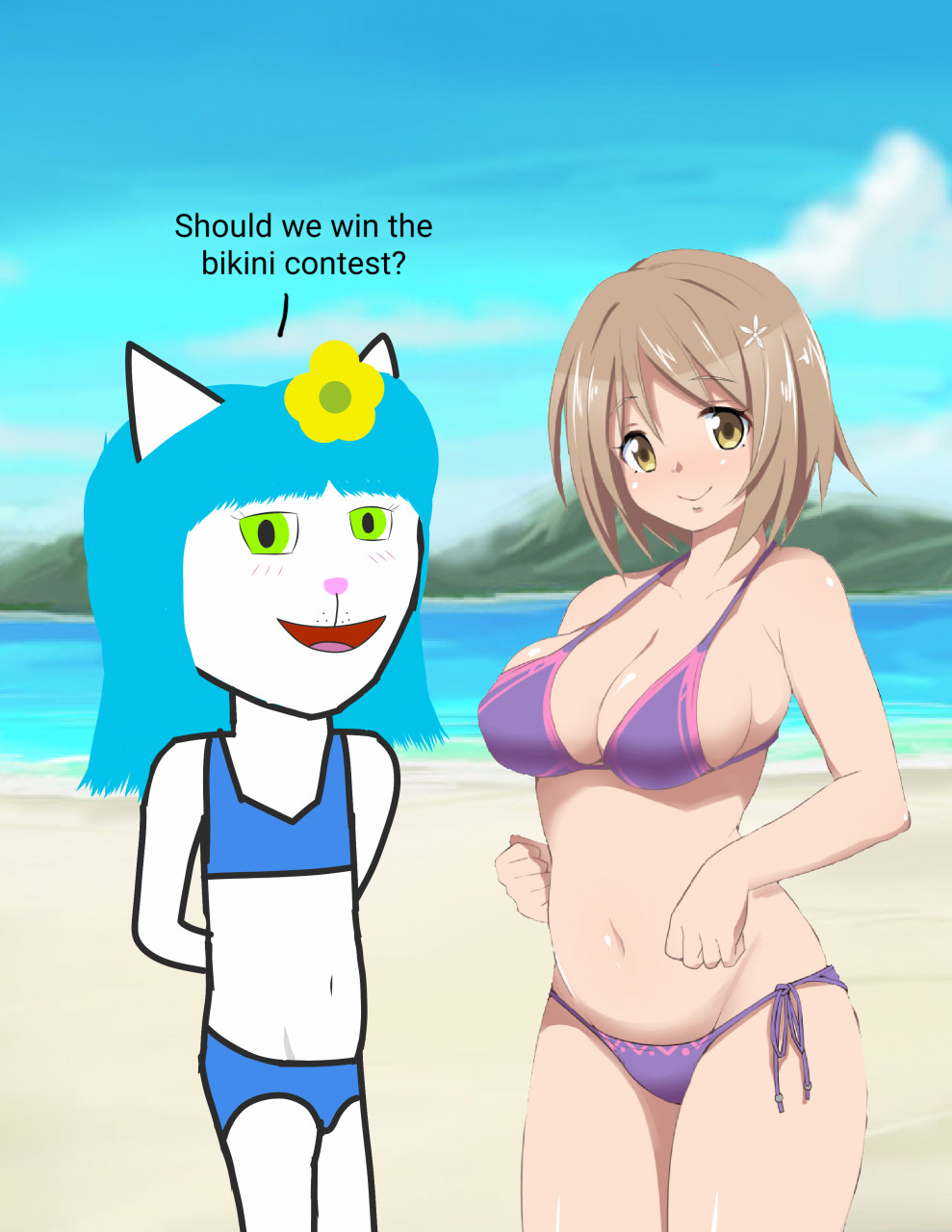 Should we win the bikini contest by LoverCat01 -- Fur Affinity [dot] net