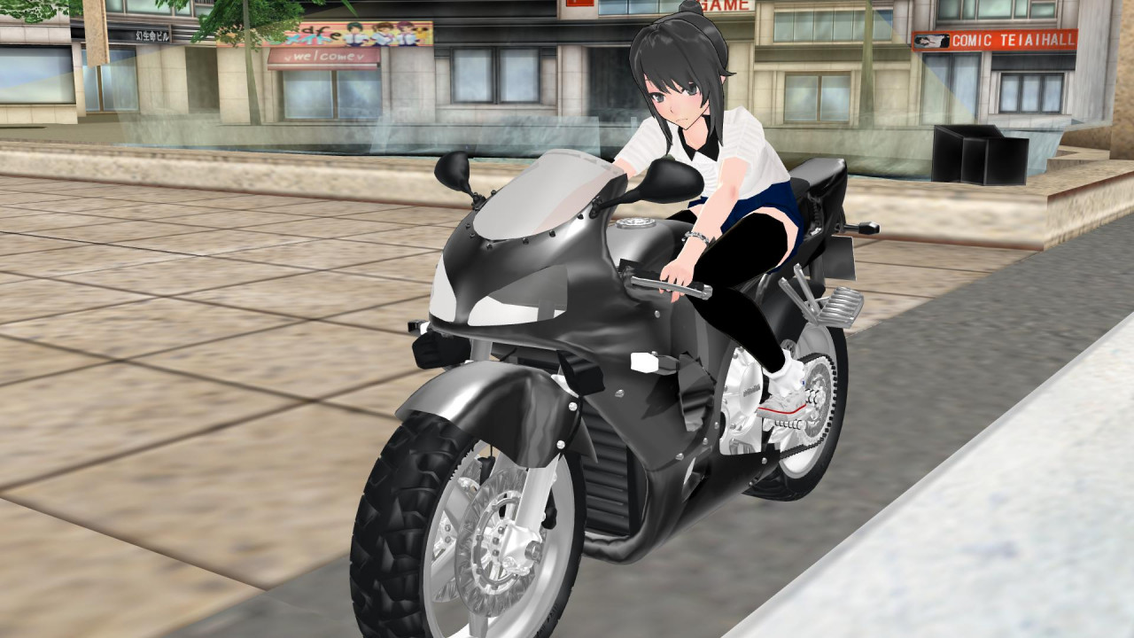 Ayano Aishi on a motorcycle by loveur1 -- Fur Affinity [dot] net