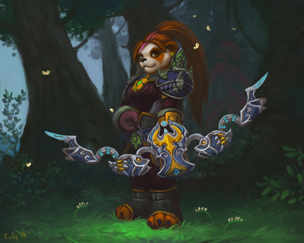 Pandaren Hunter By Lowlyowly -- Fur Affinity [dot] Net