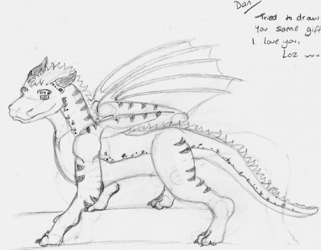 Sketch dragon by Bazted -- Fur Affinity [dot] net