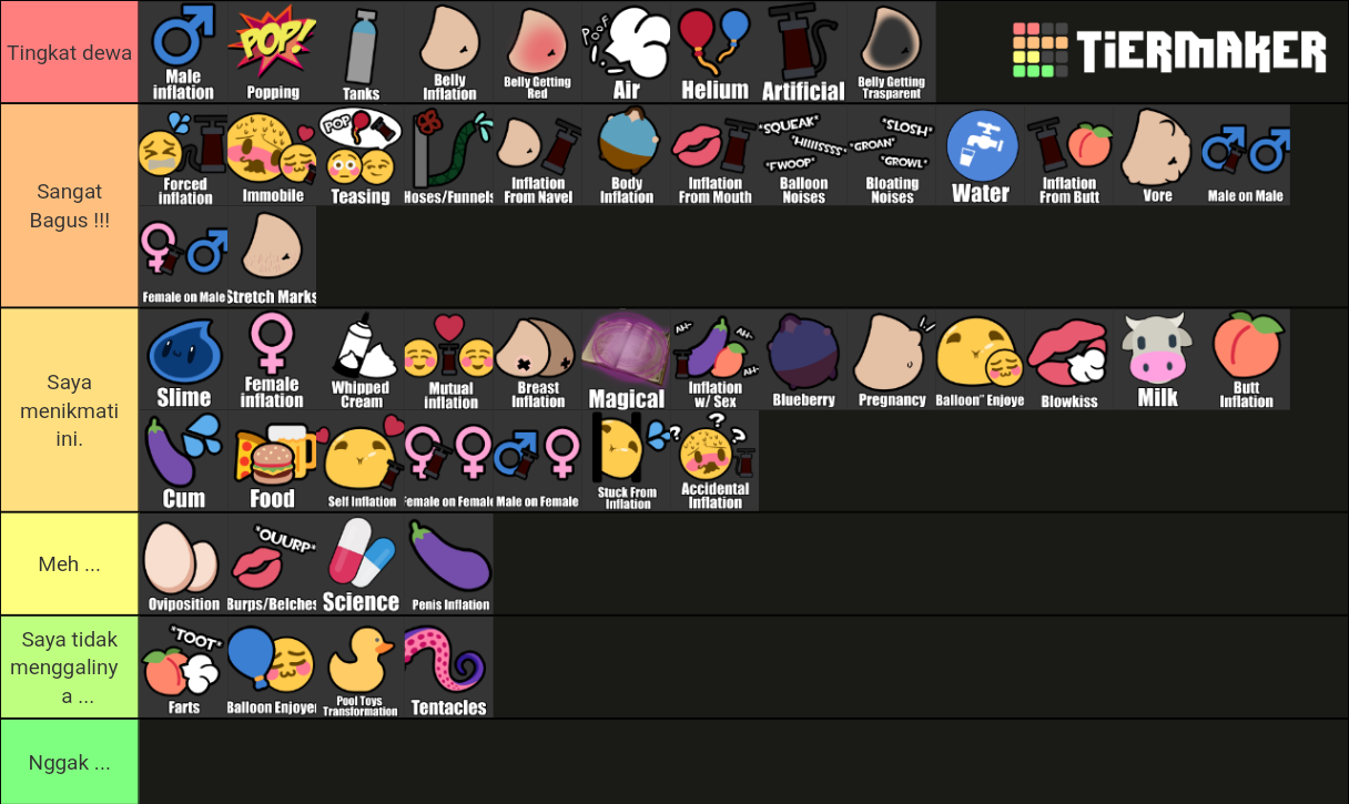 ma tier list uwu