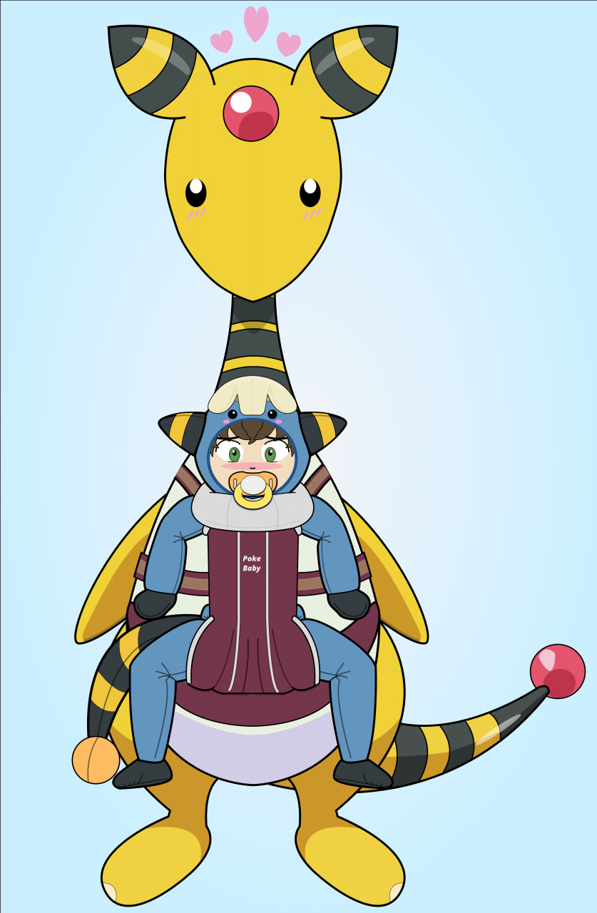 Ampharos baby carrier by Lucario42 -- Fur Affinity [dot] net