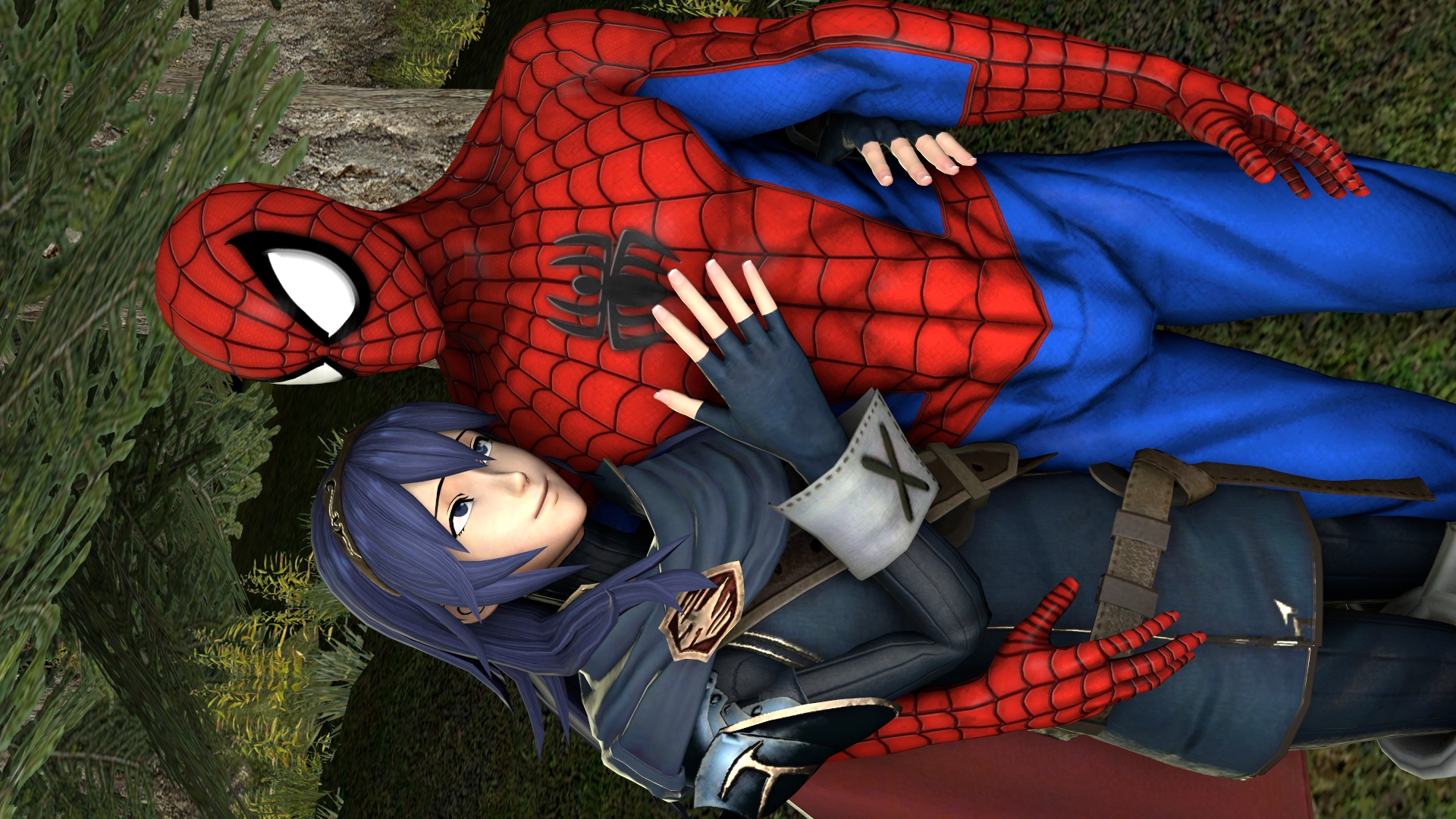 Lucina and Spider-Man by lucinaspidey35 -- Fur Affinity [dot] net