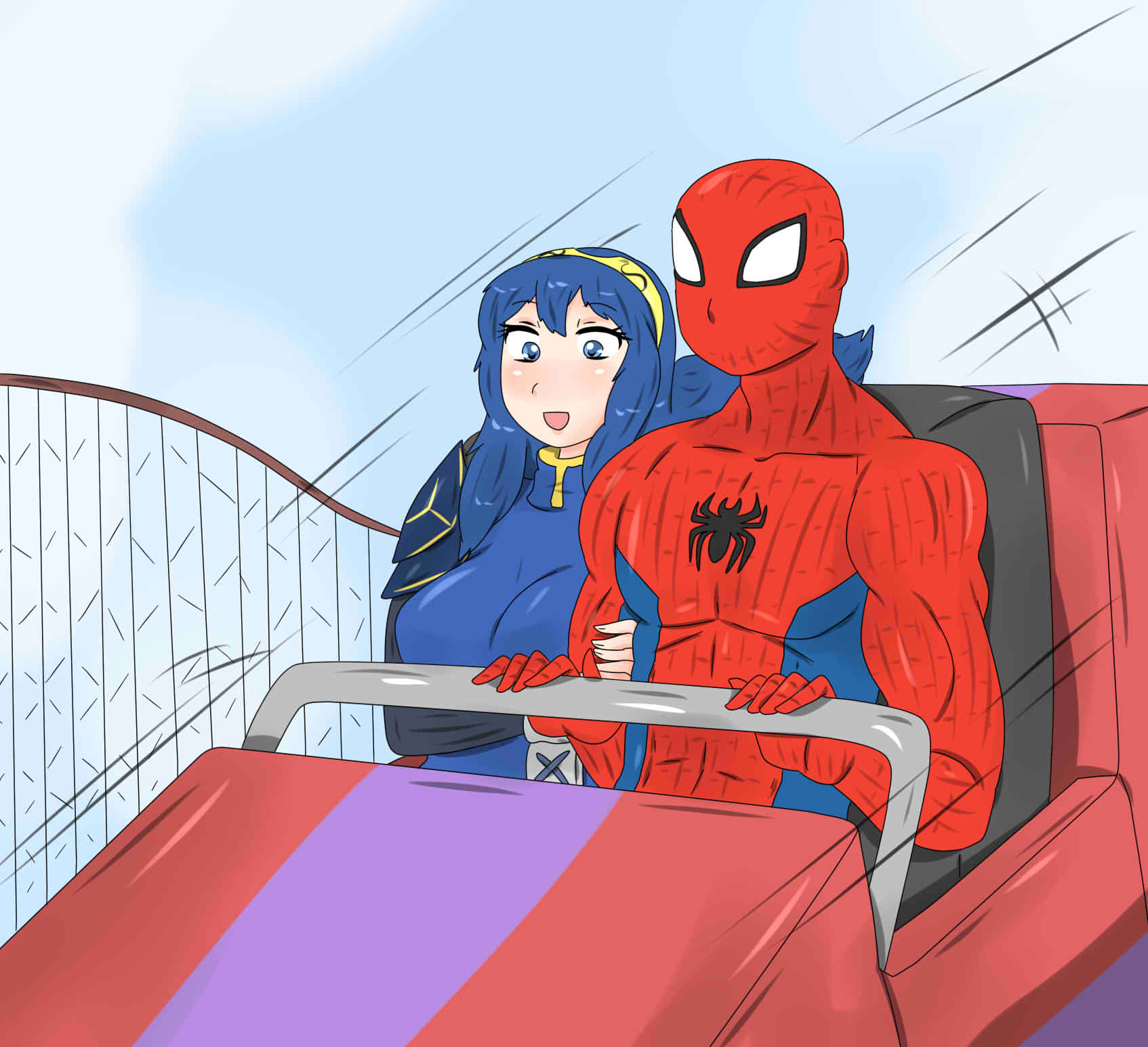 Lucina and Spider-Man by lucinaspidey35 -- Fur Affinity [dot] net