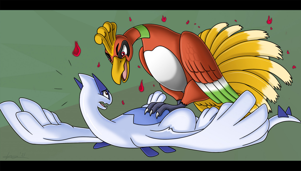 Ho-Oh and Lugia ACEO by Centradragon -- Fur Affinity [dot] net