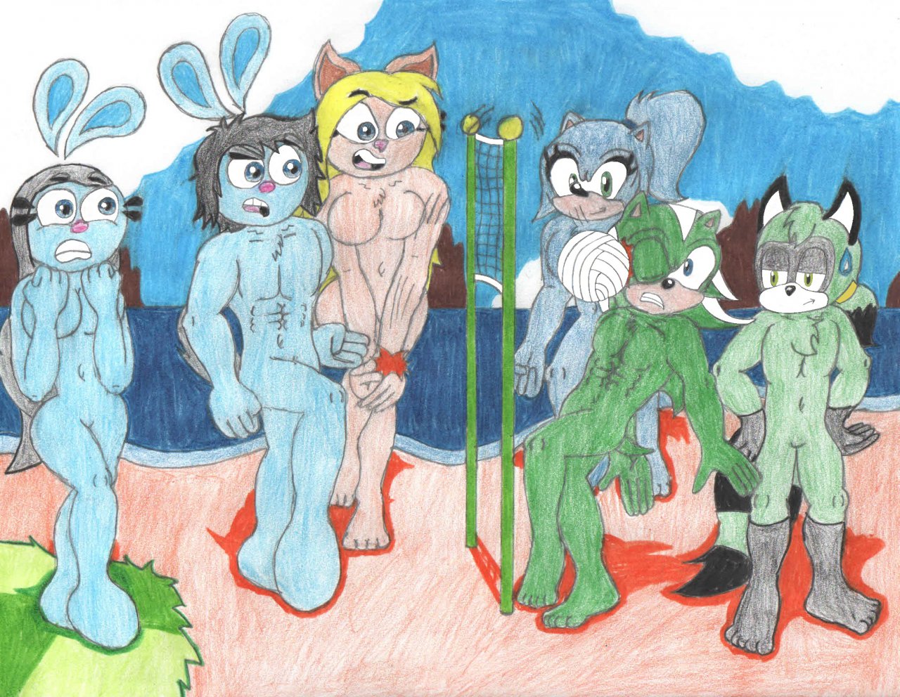 RQ-Gift: Nude Volleyball by LuiggiKart -- Fur Affinity [dot] net