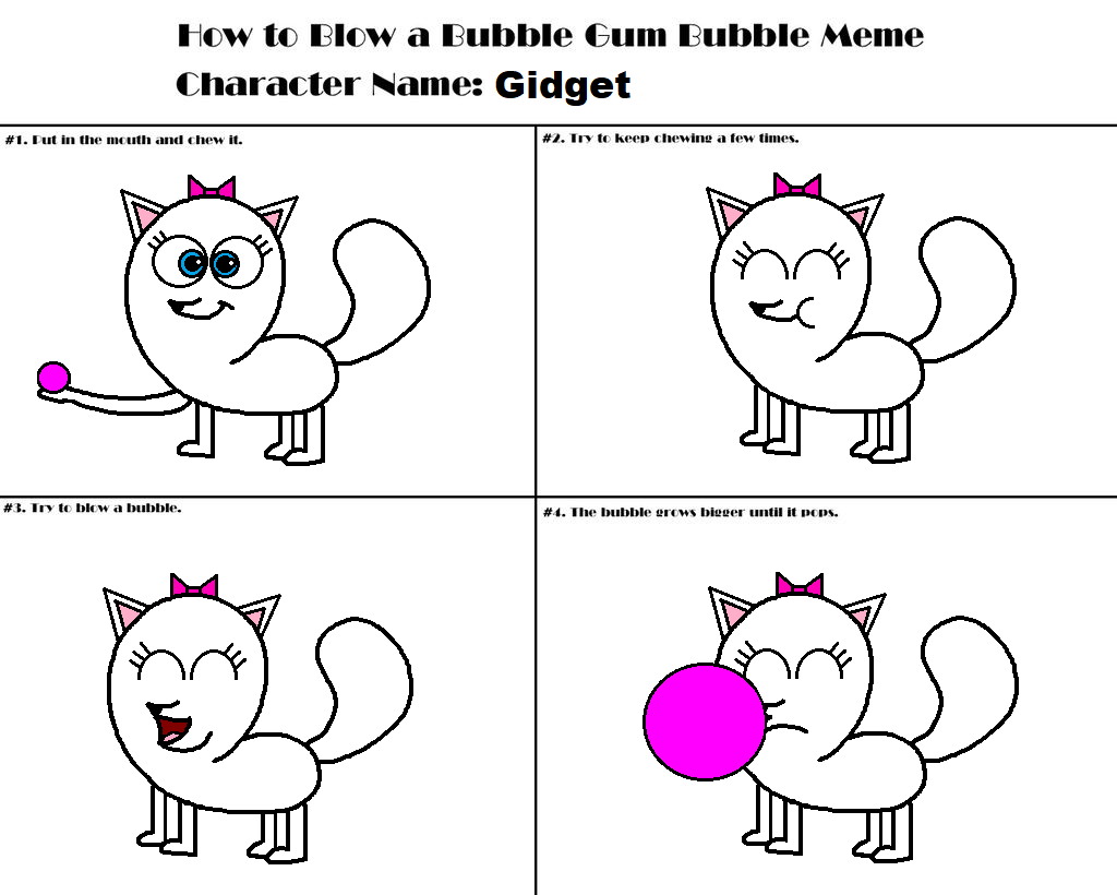 Gidget Bubble Gum Meme by Lukelozano1 -- Fur Affinity [dot] net