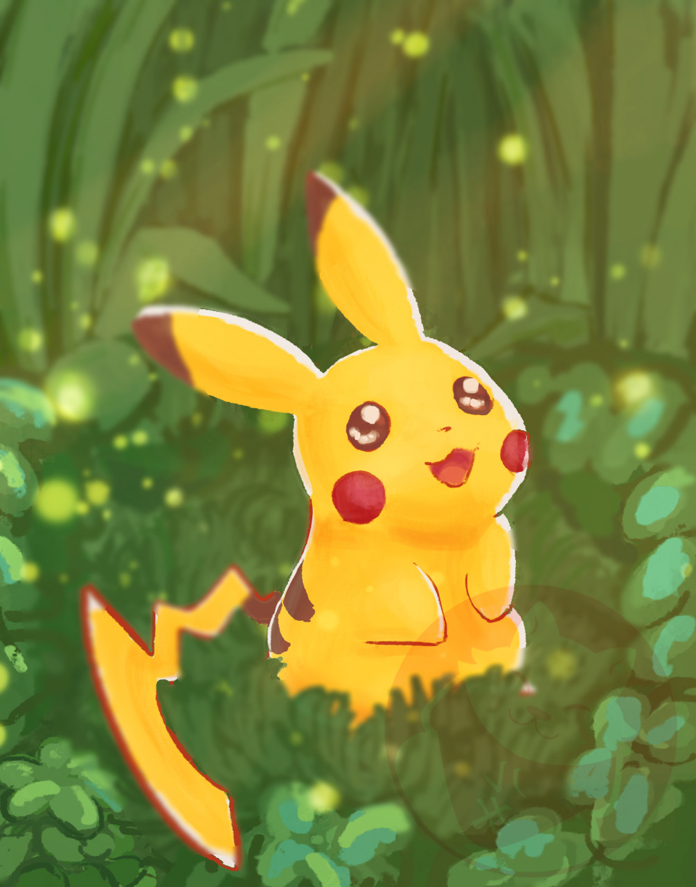 Shiny Pikachu line fixed by Wildcat1999 on DeviantArt