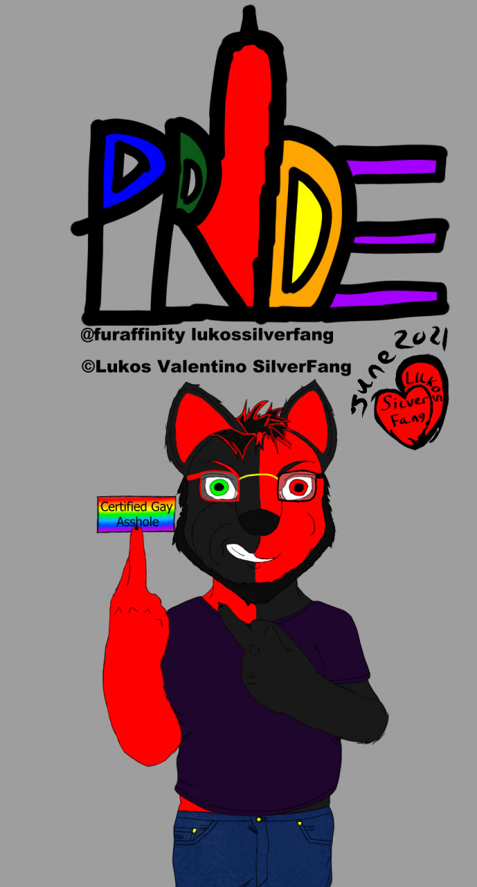 000050 Certified Gay Asshole by LukosSilverFang -- Fur Affinity [dot] net