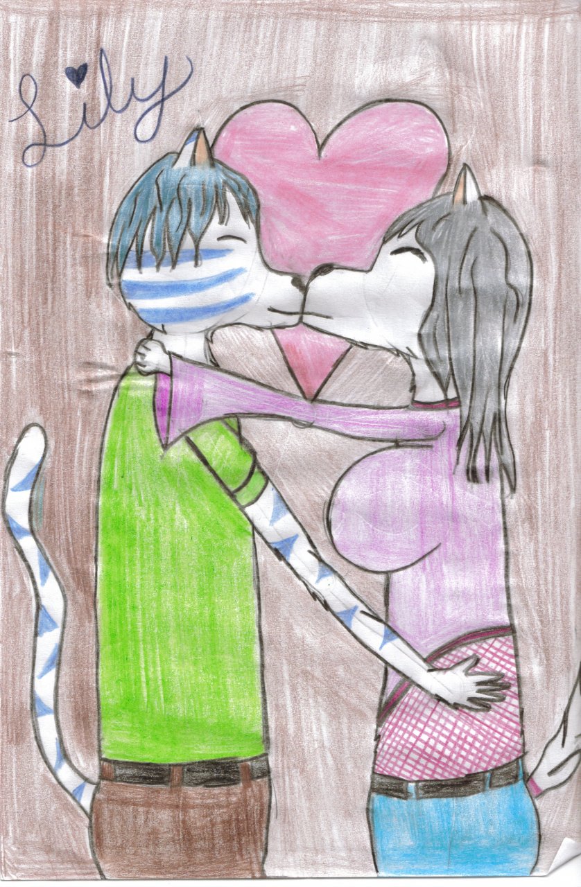 True Loves Kiss ~ Zack & Lily by luna293 -- Fur Affinity [dot] net