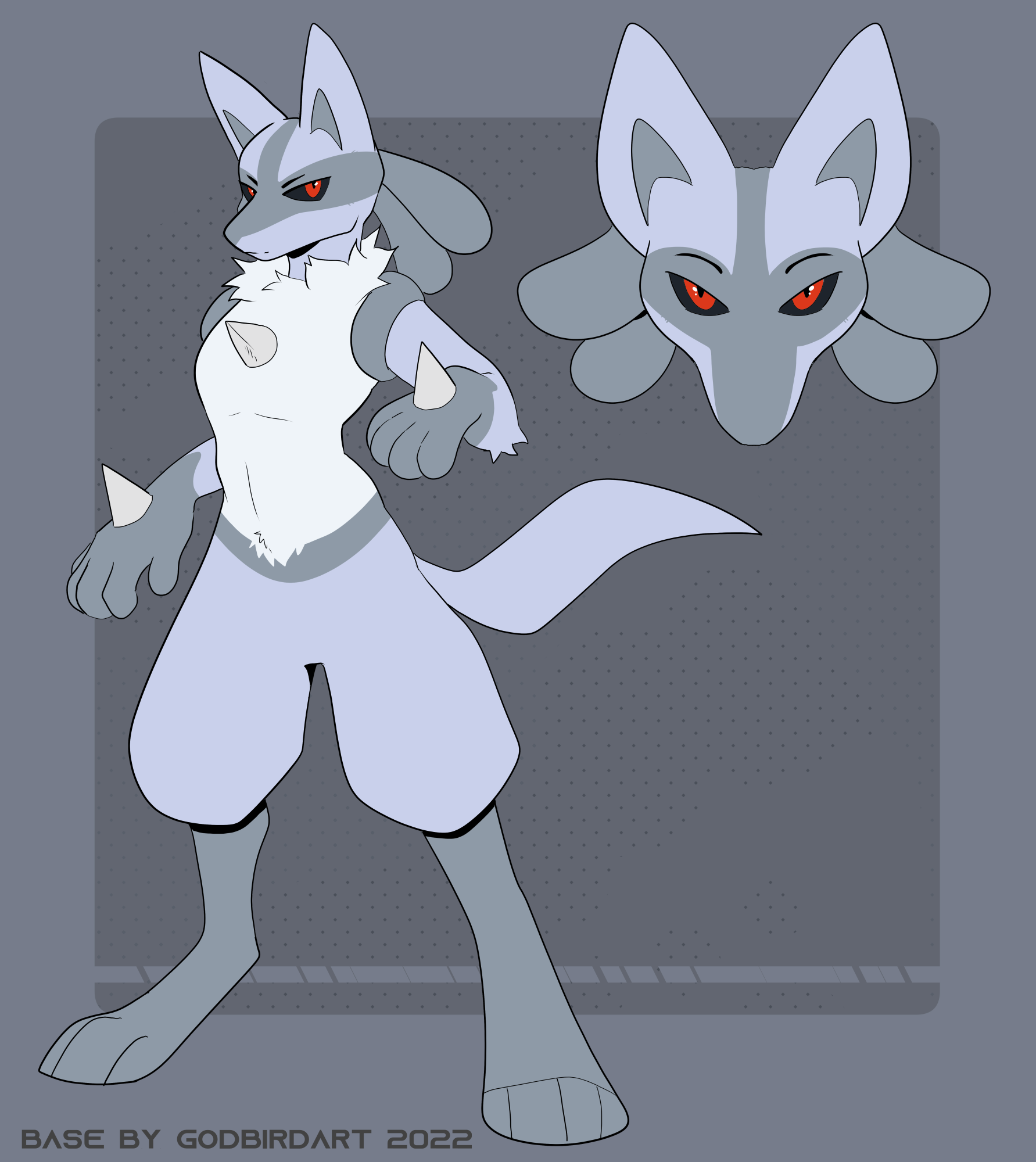 Anthro Shiny Lucario adopt-OPEN — Weasyl