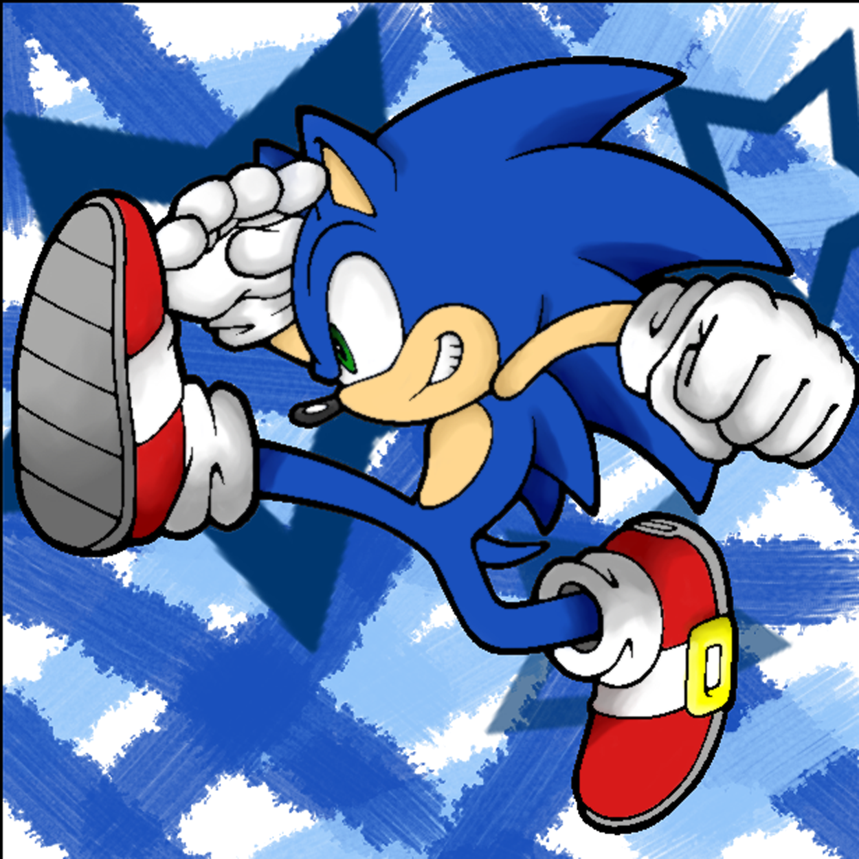 Classic Sonic Jump - Sonic - Posters and Art Prints