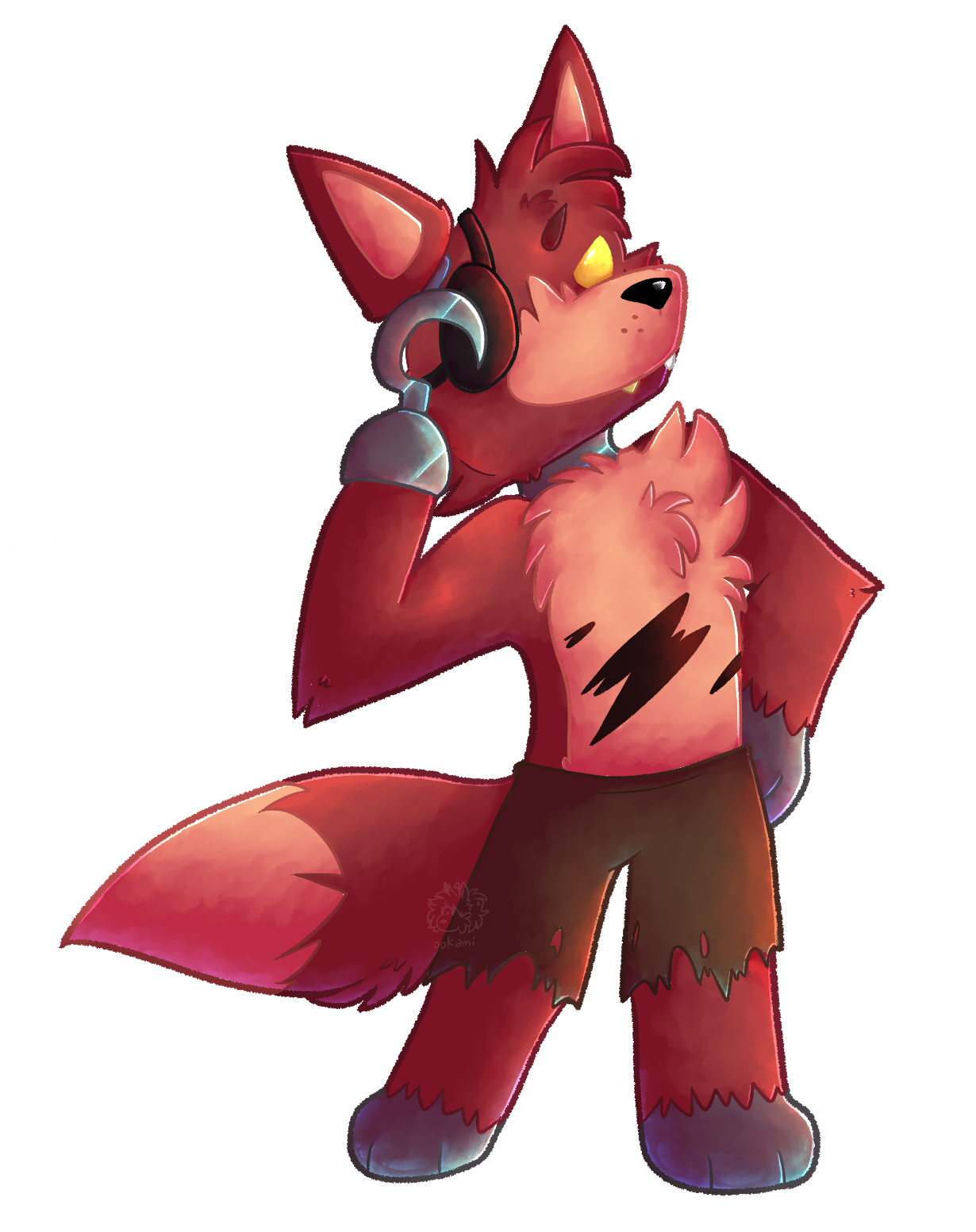 FNAF] Foxy Chibi by Lu_ookami783 -- Fur Affinity [dot] net