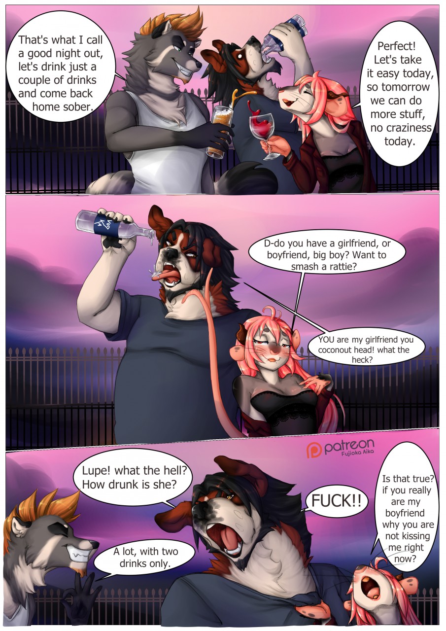 Drunk Rat [ Comic by FujiokaAika ] by lupelongo -- Fur Affinity [dot] net