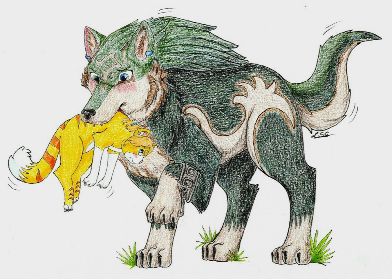 Wolf Link X Cat Link by Lupon_Scarlet_Eye -- Fur Affinity [dot] net