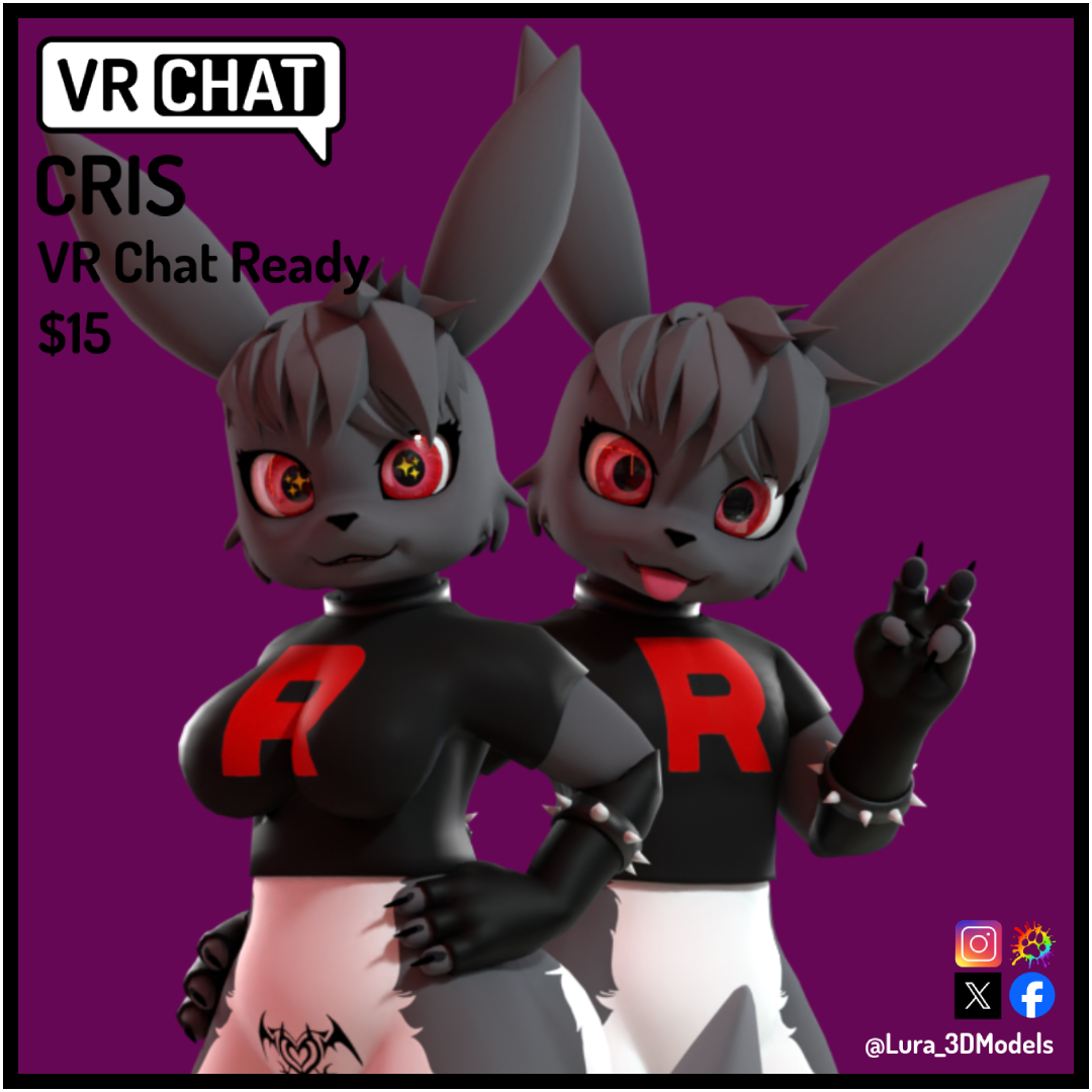 Penumbra Female + Femboy [VRChat Avatar] by Lura_3DModels -- Fur Affinity  [dot] net