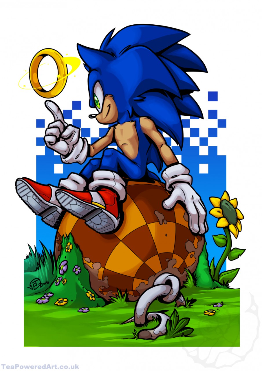 Classic sonic art by TerrixDragon56 -- Fur Affinity [dot] net