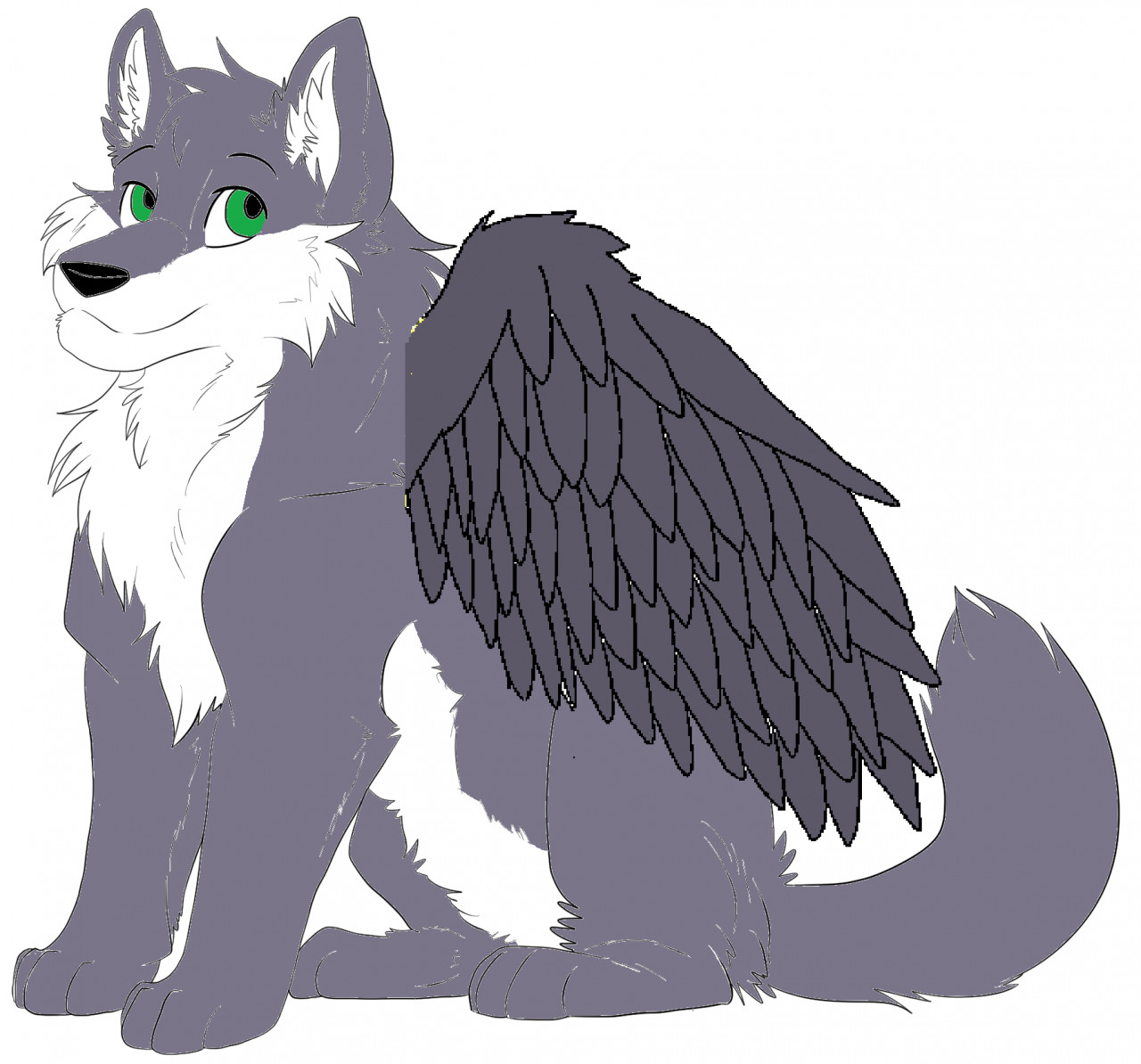 winged wolf adoptable CLOSED by KoalaOShiz on deviantART | Cute wolf  drawings, Anime wolf drawing, Animal drawings