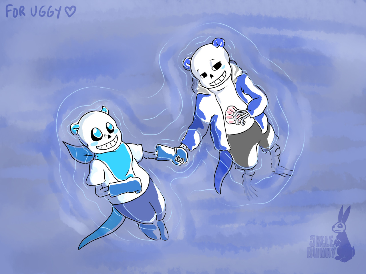 Blueberry Sans x Horror Sans (SFW) by LCC12345 -- Fur Affinity [dot] net