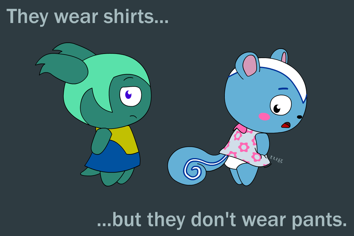 They Wear Shirts in Animal Crossing... But... by Lyke -- Fur Affinity [dot]  net