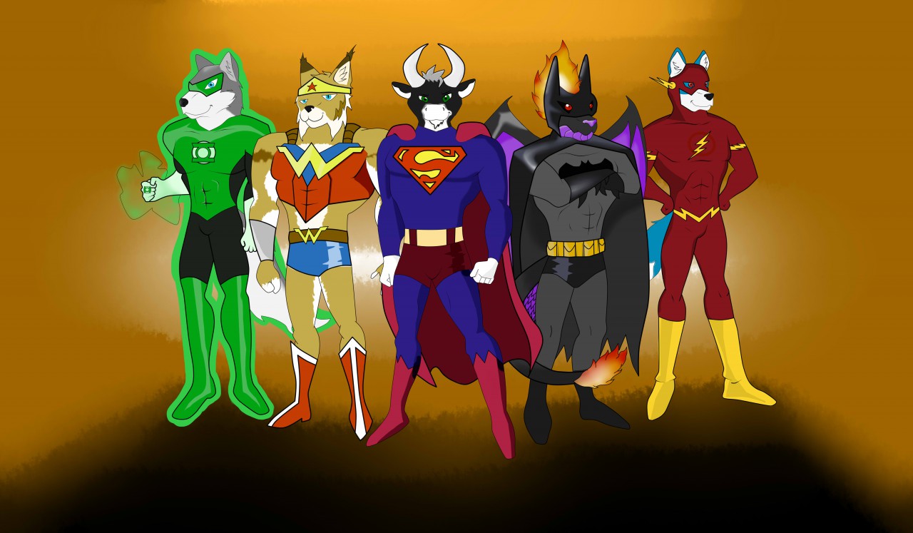 Justice League Furries by Lynx_knight -- Fur Affinity [dot] net