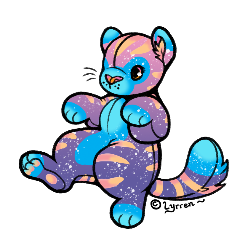 galaxy cat plush